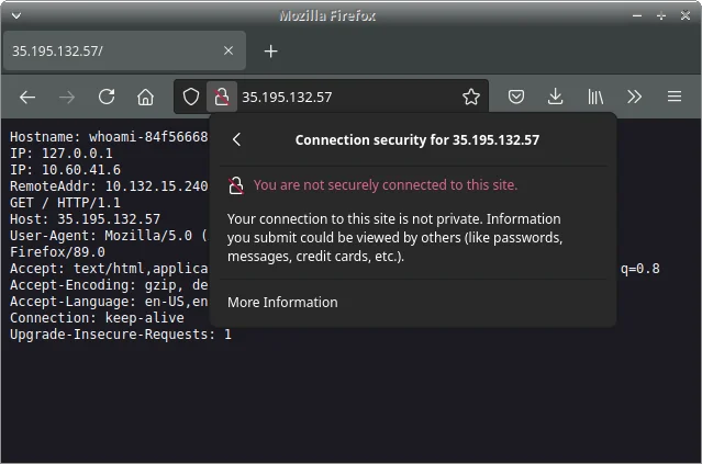 Insecure WhoAmI via IP