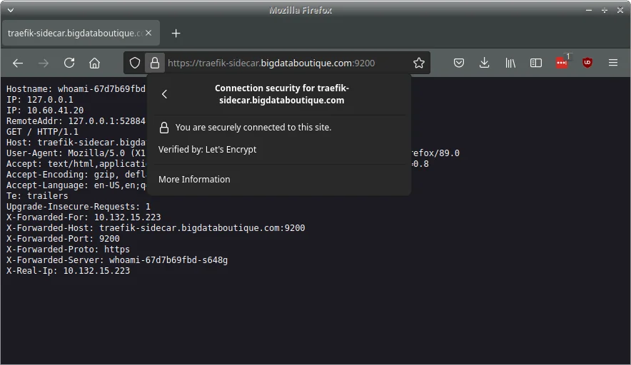 Secure WhoAmI via domain