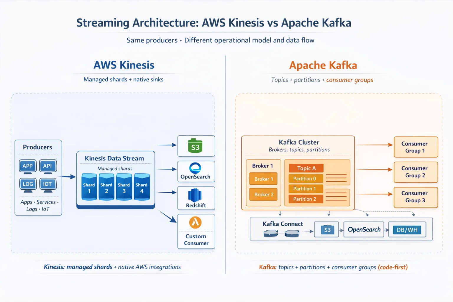Amazon Kinesis vs Apache Kafka