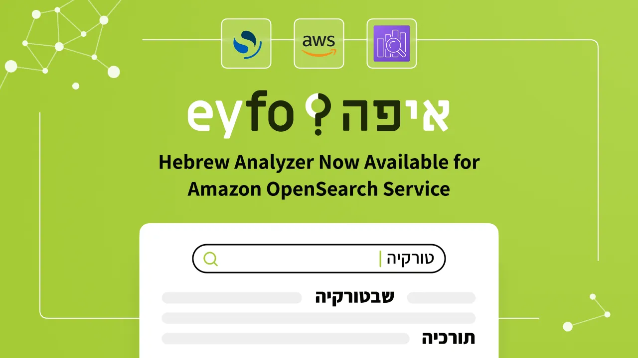 Hebrew Search Analyzer for Amazon OpenSearch Service: Morphological Hebrew Search on Managed Domains