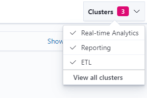 Cluster selection